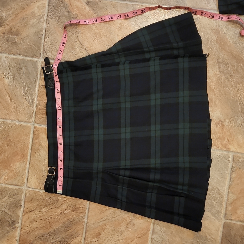 InSchoolWear uniform skirt kilt adult womens S blackwatch plaid